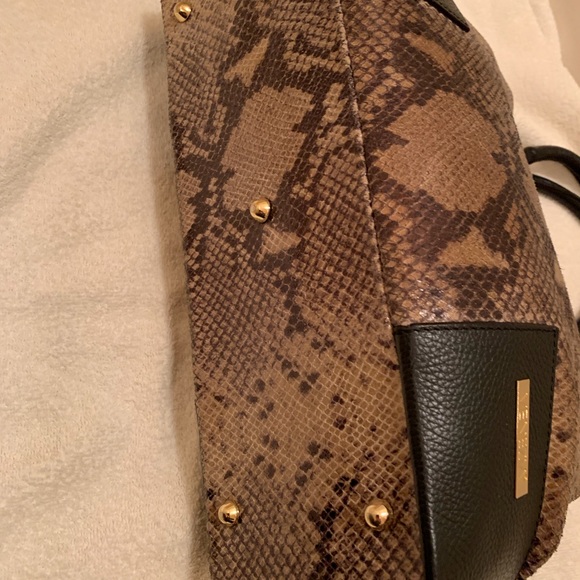 Leather Handbag Satchel Tote Purse - Picture 6 of 12